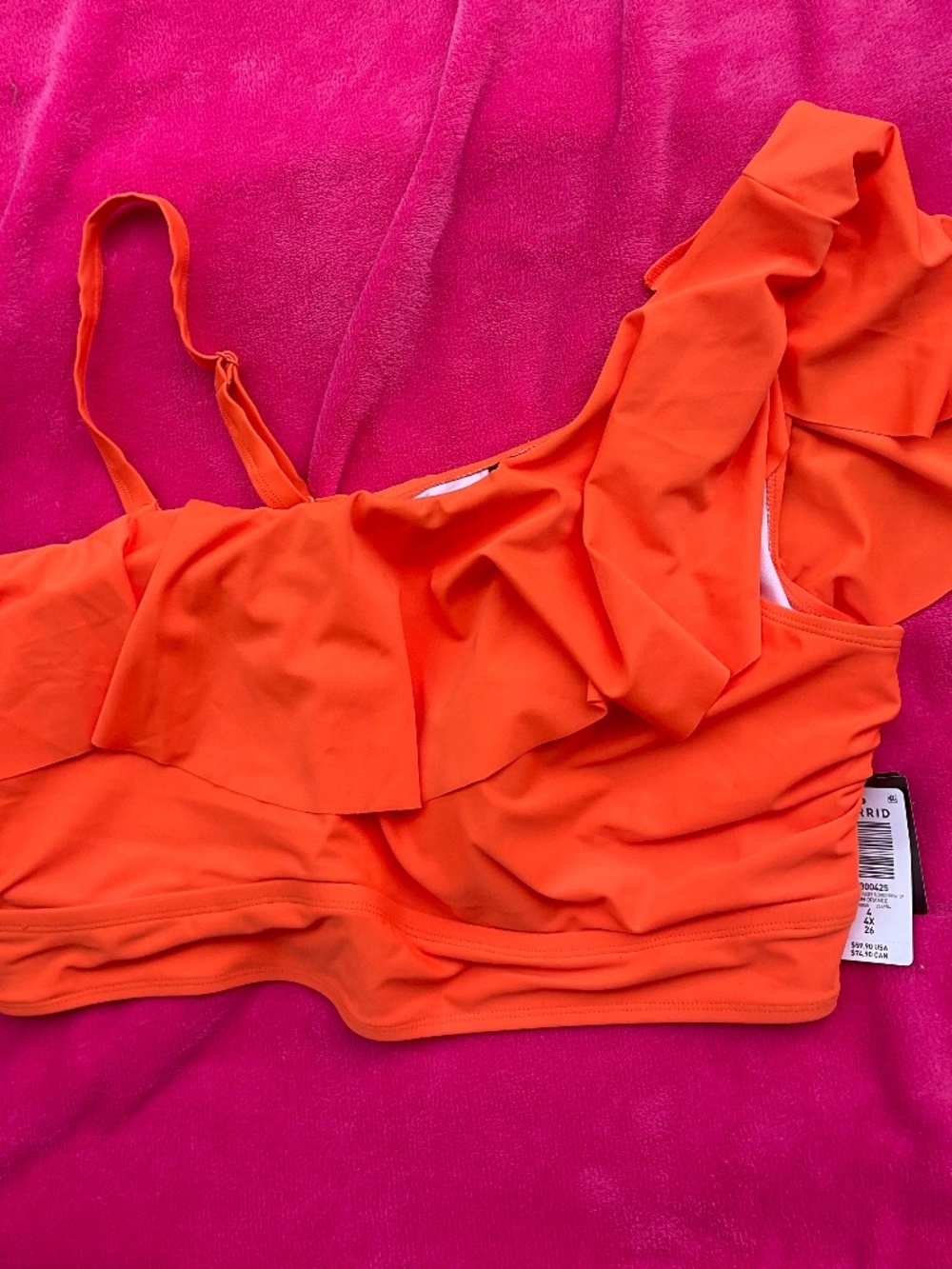 NWT torrid orange swim top